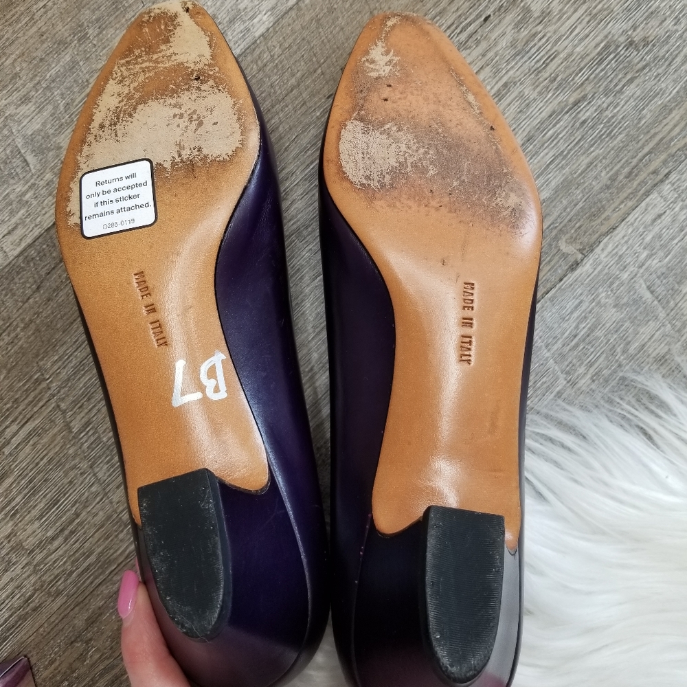 Salvatore Ferragamo Vintage Purple Low Kitten Heel - Picture 7 of 8